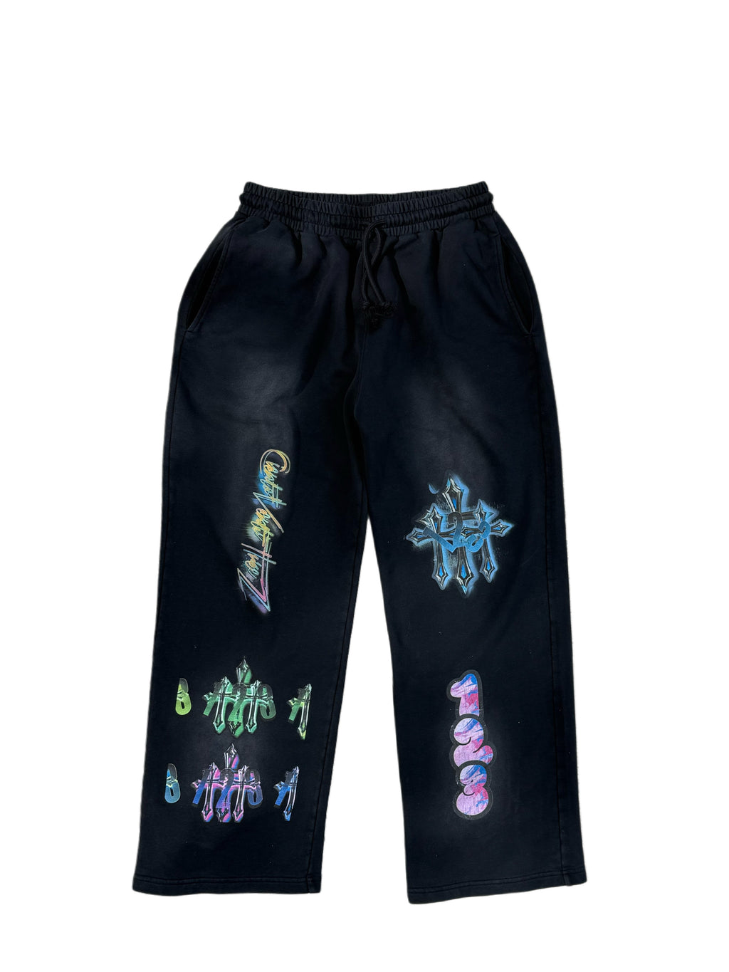 Black baggy sweatpants