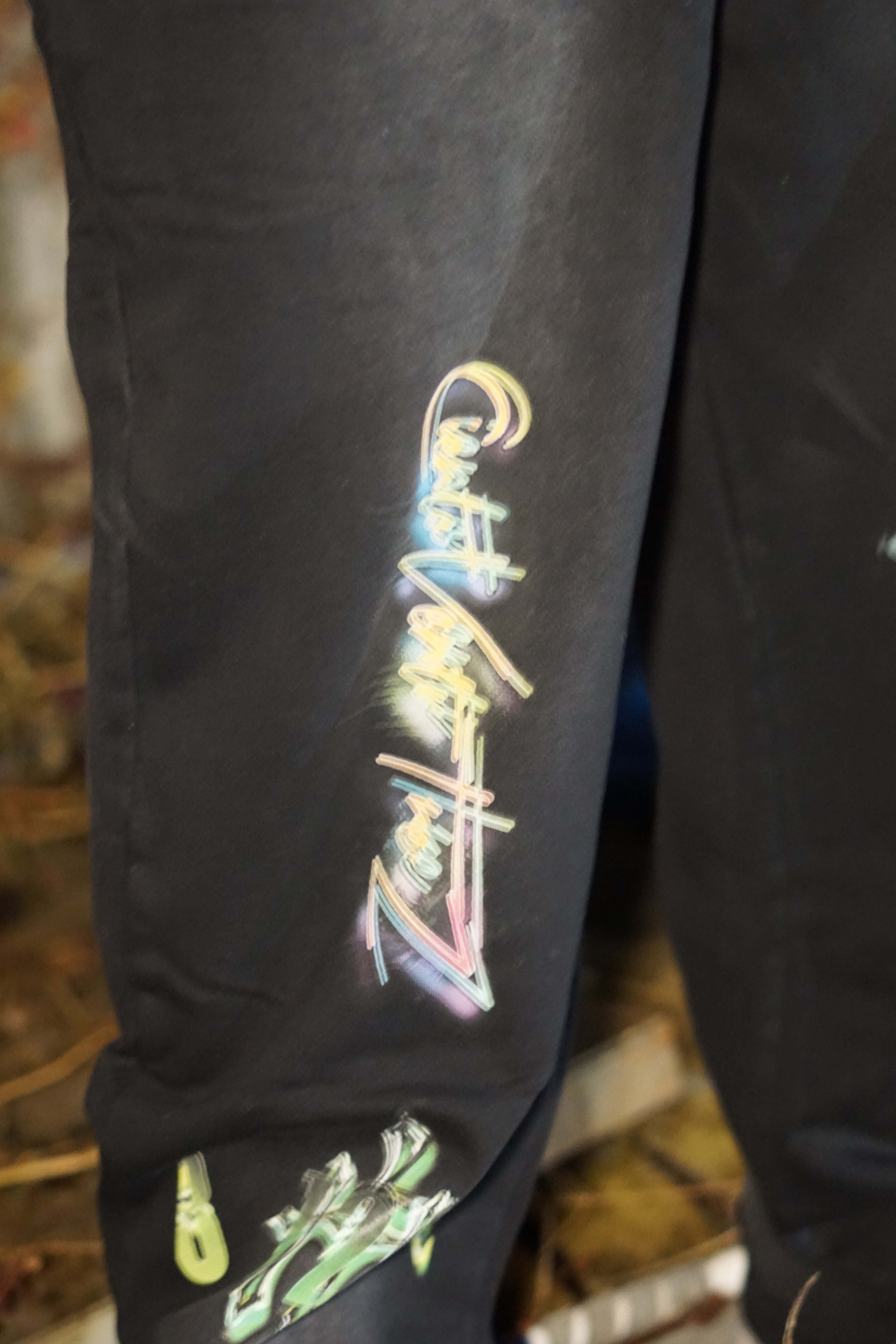 Black baggy sweatpants